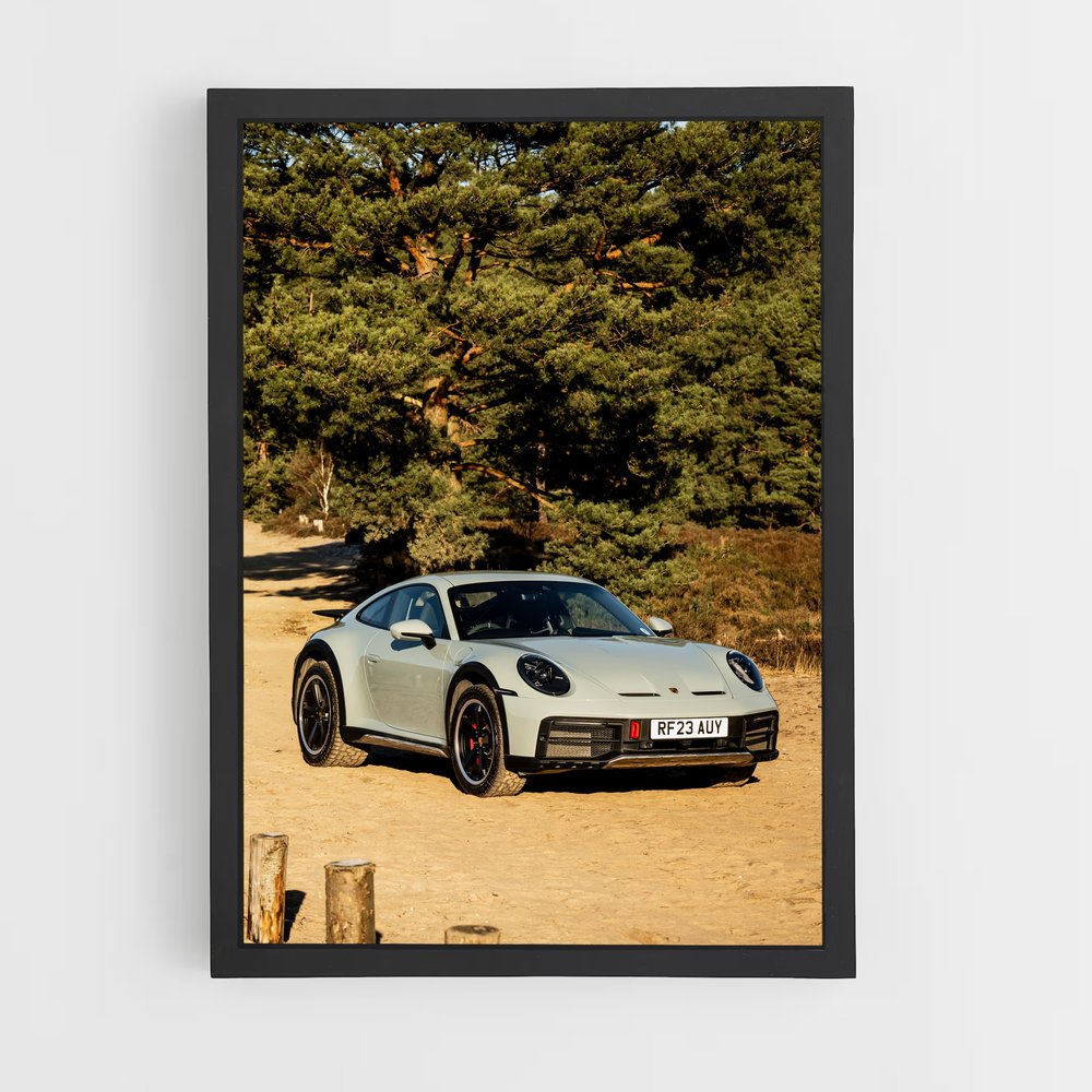 Poster captivant dakar – affiche Porsche (vue 2)